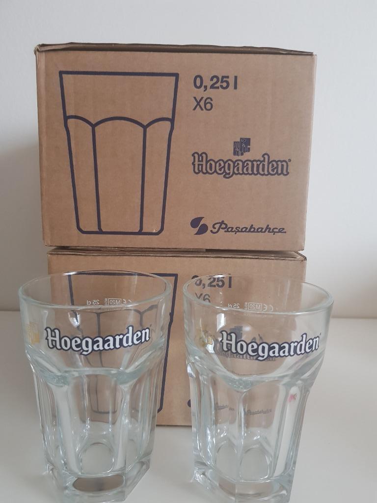 glas Hoegaarden 25 cl bierglazen - laatste 4 glazen, Ophalen of Verzenden, Nieuw, Bierglas