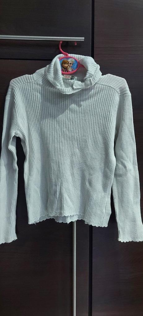Sous pull blanc marque cyrillus taille 6 ans, Cyrillus, Enlèvement ou Envoi, Pull ou Veste, Utilisé