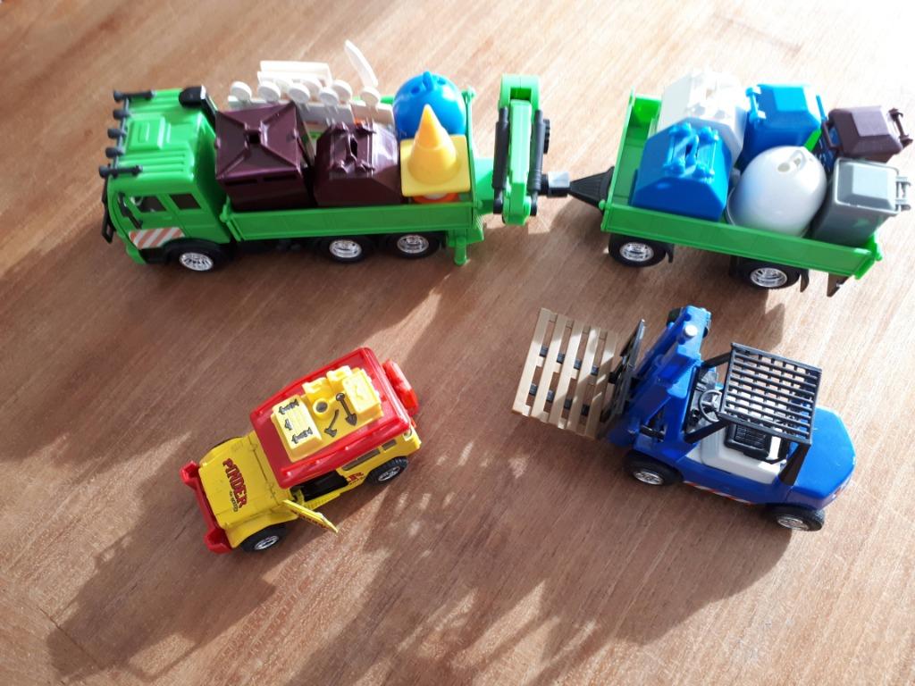 Speelgoed vuilniswagen, heftruck & safari auto, Enlèvement, Utilisé