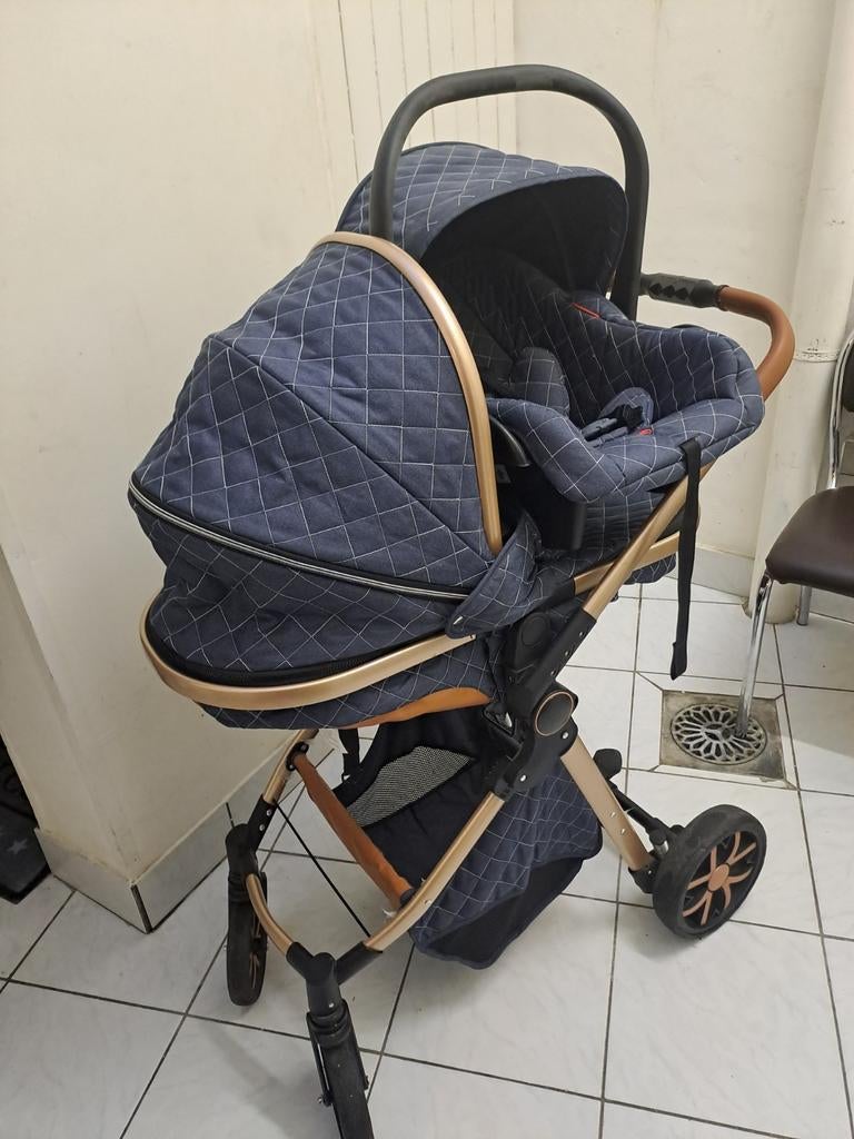 Te koop Babykinderwagen 3-in-1 - zeer goede staat. Beschikt, Ophalen