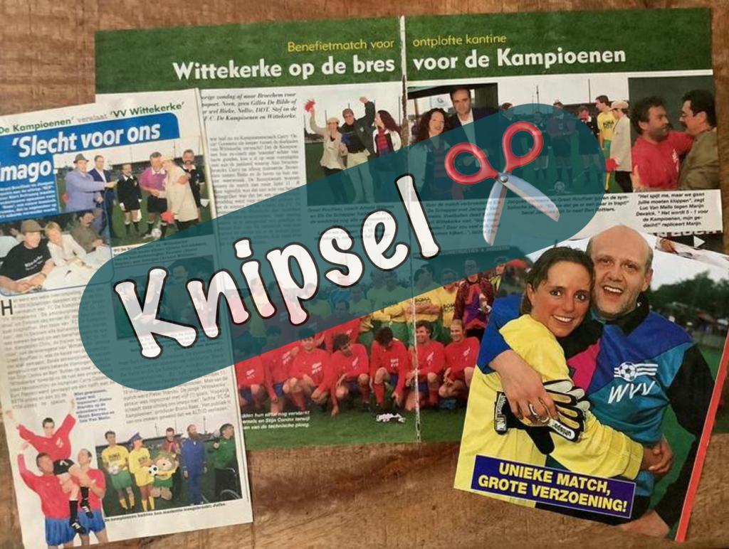 Knipsel F.C. DE KAMPIOENEN / Wittekerke ✂️🗞, Ophalen of Verzenden, 1980 tot heden, Knipsel(s)
