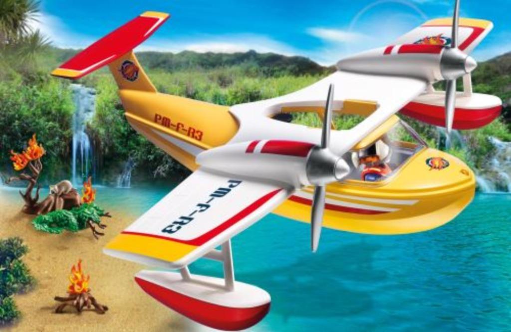 Playmobil 5560 Reddingsvliegtuig/brandblusvliegtuig, Kinderen en Baby's, Speelgoed | Playmobil, Ophalen of Verzenden, Zo goed als nieuw