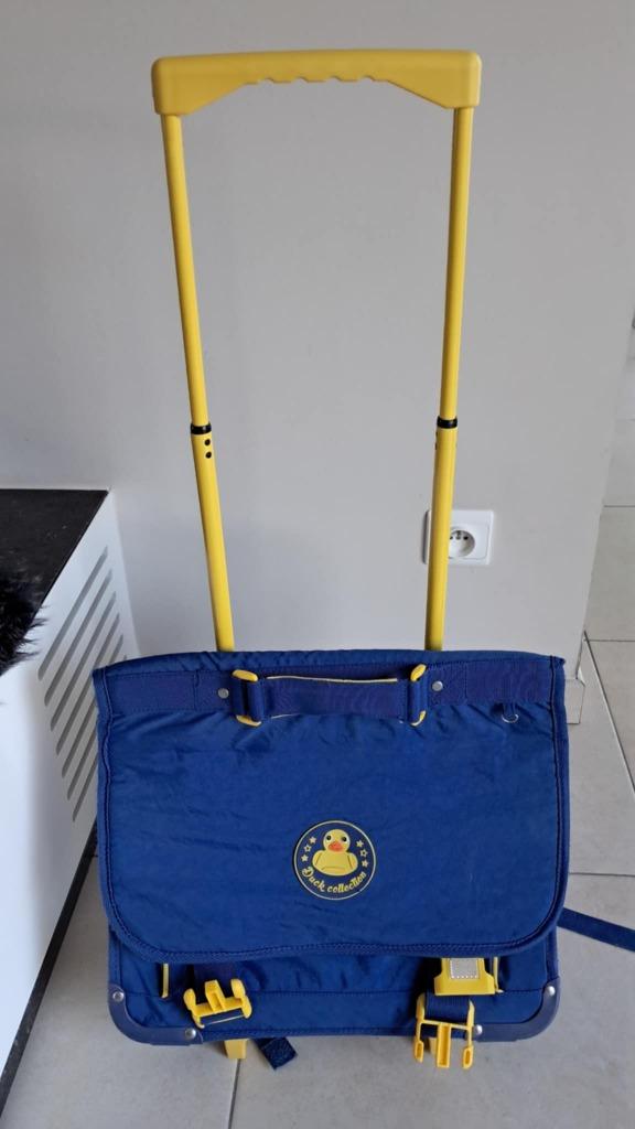 Boekentas trolley met badeend dessin, Enlèvement ou Envoi, Comme neuf, Porte-documents ou Cartable