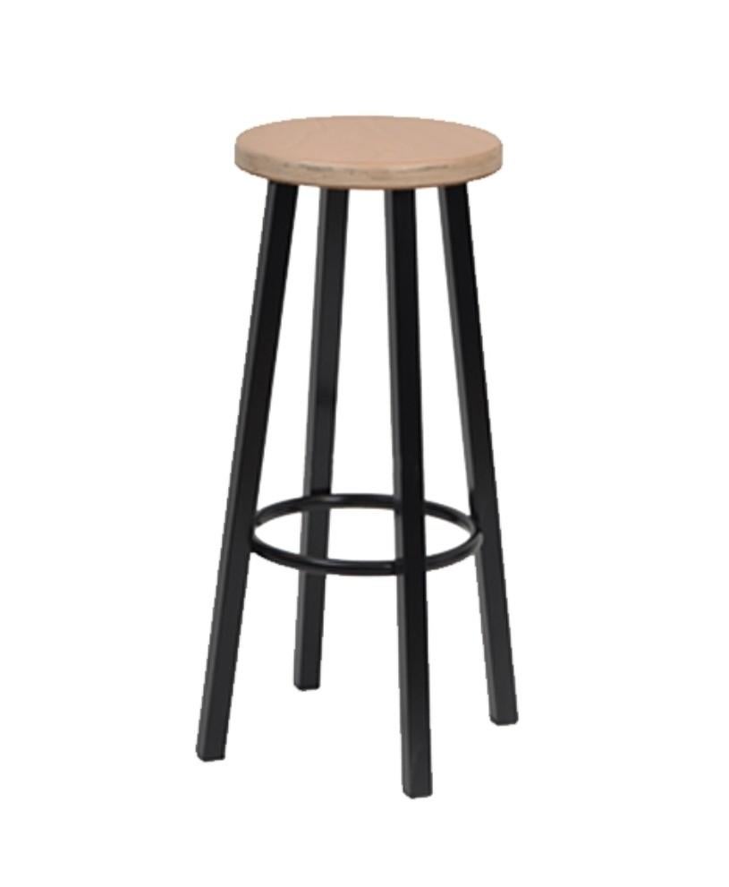 horeca vintage retro industriële krukken metaal hout zit, Ophalen of Verzenden, Nieuw, Hout, 60 tot 90 cm