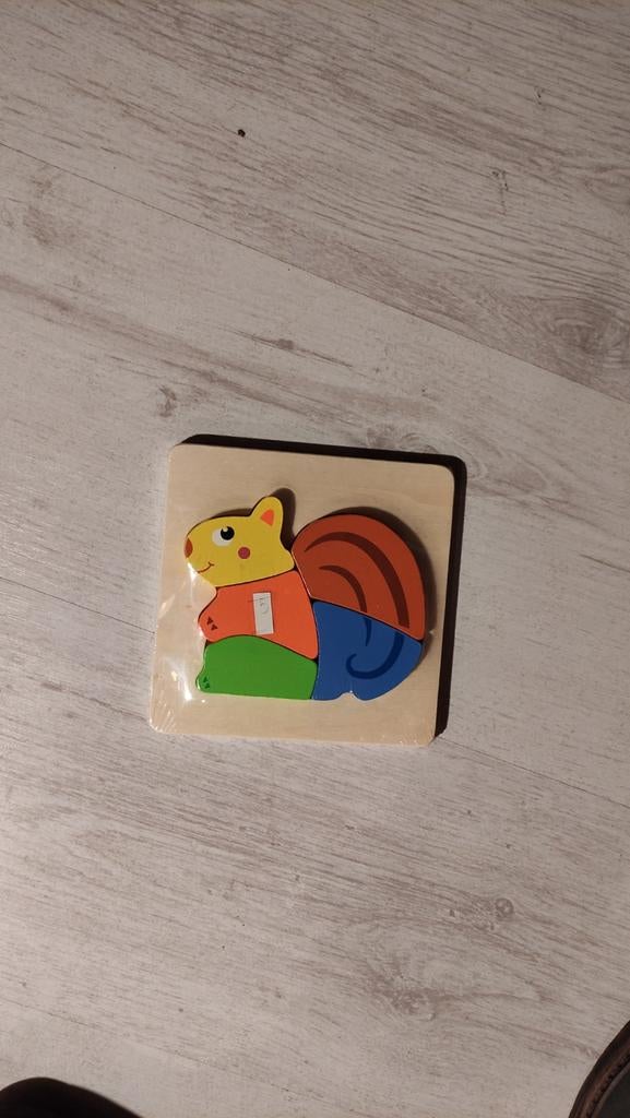 Nieuwe houten puzzel eekhoorn, Ophalen of Verzenden, Nieuw, Overige typen