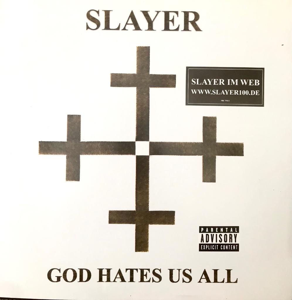 Slayer – God Hates Us All, vinyl 2001, Red Transparent, Enlèvement ou Envoi, Utilisé