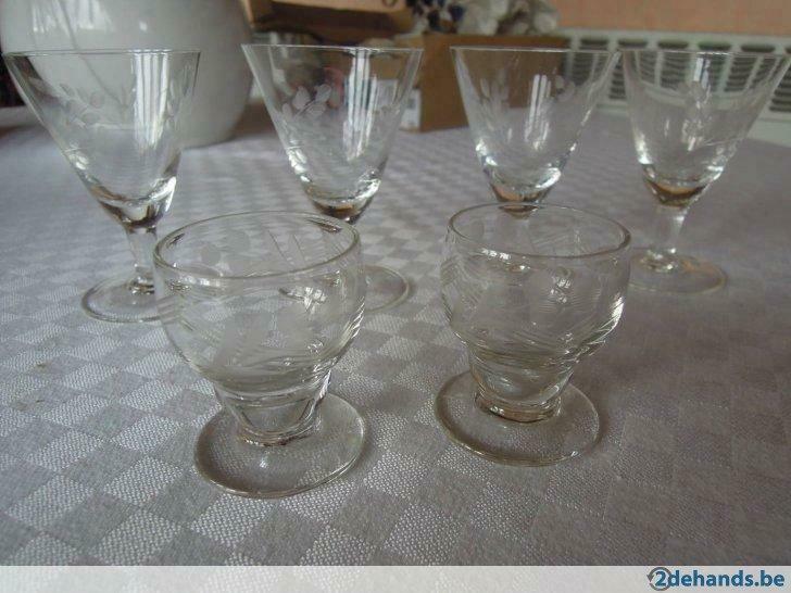 likeurglazen antiek vintage, Antiek en Kunst, Ophalen of Verzenden