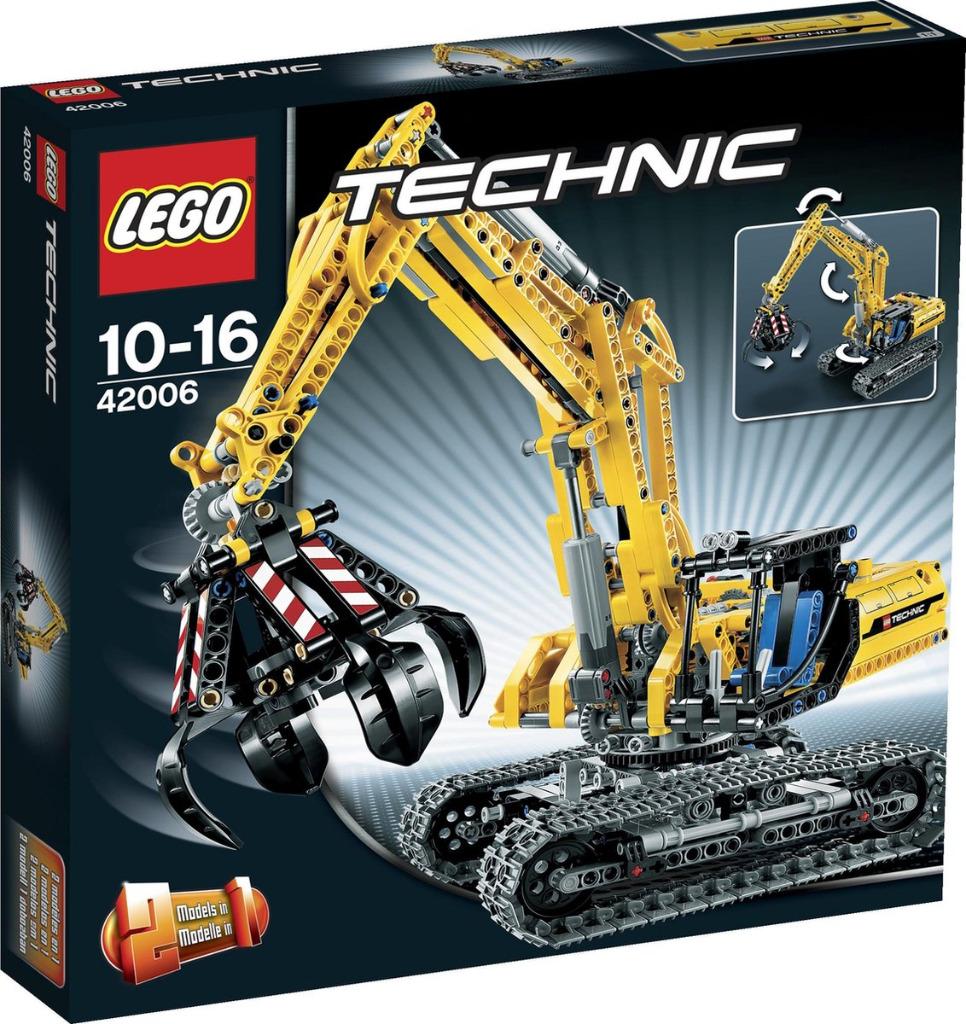 LEGO Technic Construction 42006 Excavator MET DOOS, Enlèvement ou Envoi, Comme neuf, Ensemble complet, Lego