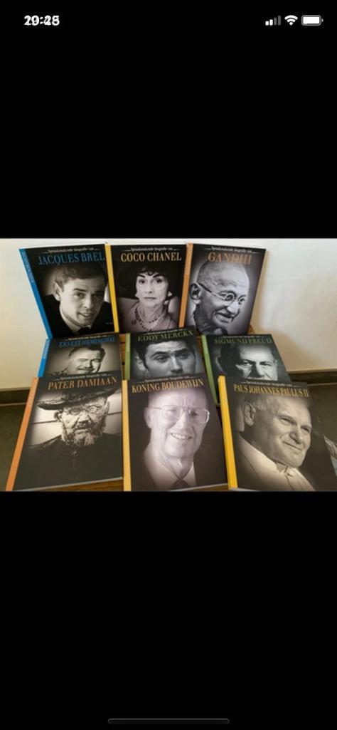 9 biografie boeken, Boeken, Biografieën, Zo goed als nieuw, Ophalen of Verzenden