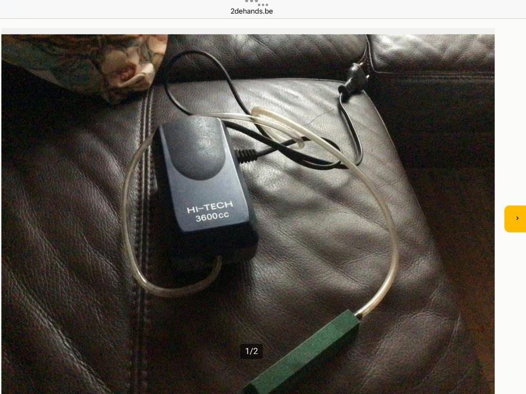 Zuurstof pomp Hi-tech 3600cc, Ophalen of Verzenden, Gebruikt