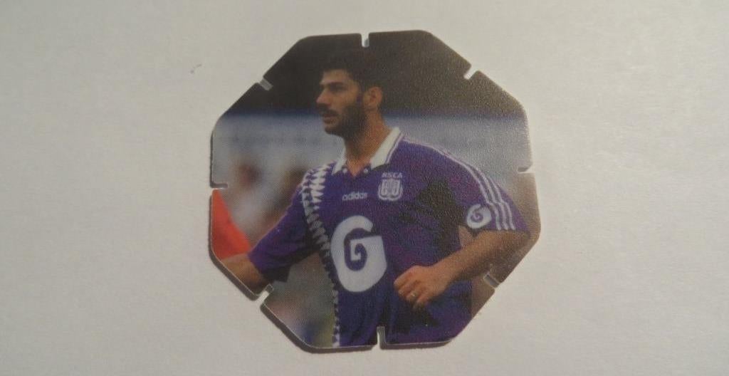 flippo topshots  7 Emmanuel Karagiannis R.S.C. Anderlecht, Ophalen of Verzenden, Losse flippo's