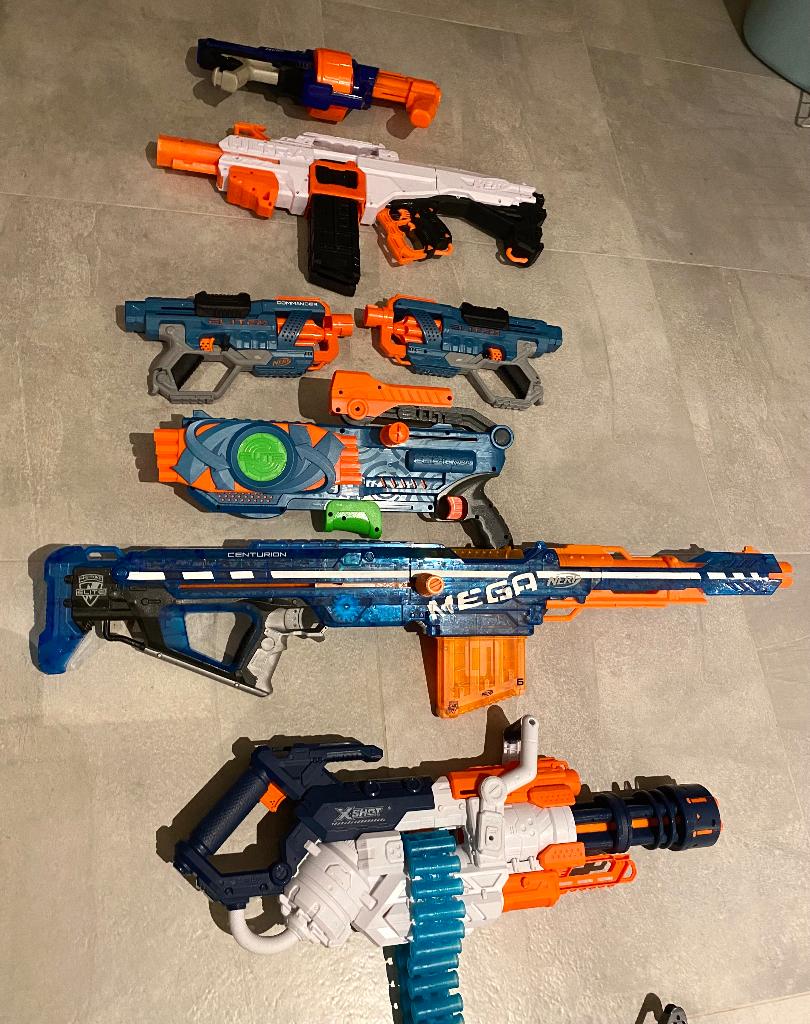 Fusils NERF - 13 pièces, Enlèvement, Utilisé