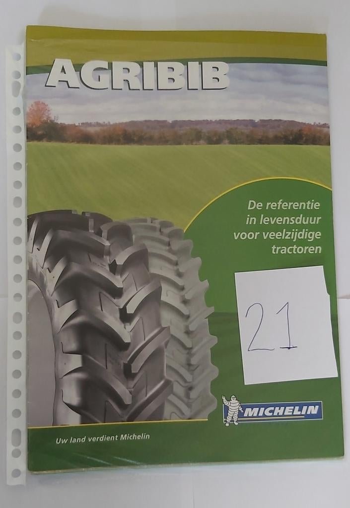 Catalogue brochure agricole pneus Michelin Agribib, Enlèvement ou Envoi, Comme neuf, Catalogue