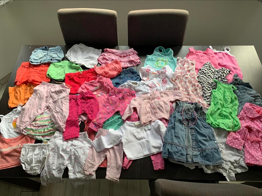 Pakket - meisje - zomer - maat 68, Kinderen en Baby's, Babykleding | Maat 68, Ophalen of Verzenden