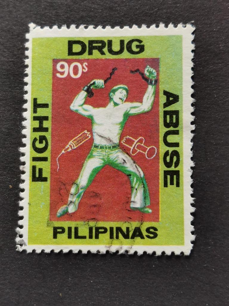 Philippines 1979 - lutte contre la drogue - seringue, Enlèvement ou Envoi, Affranchi, Asie du Sud Est
