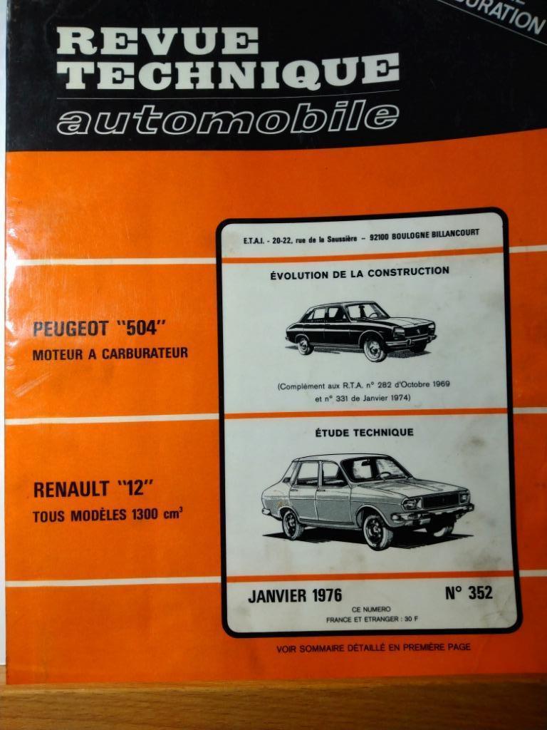 RTA - Renault 12 - Peugeot 504 - n 352, Envoi
