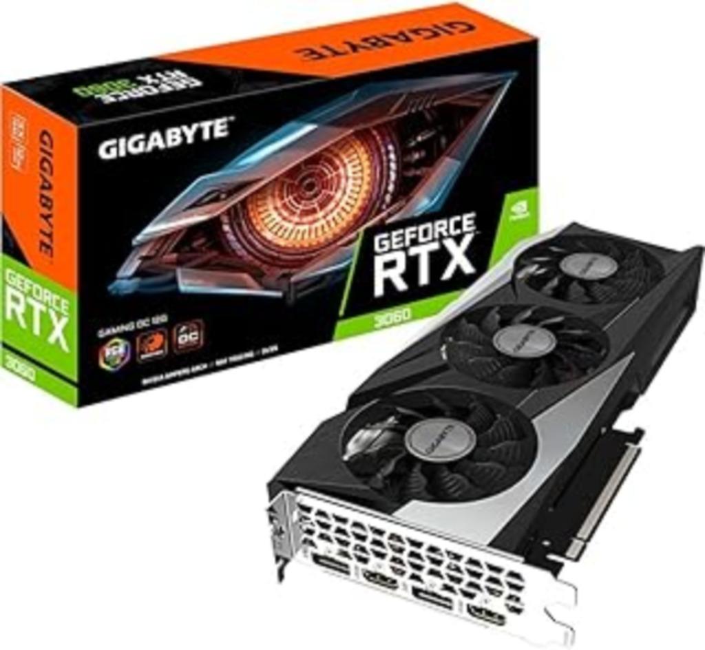 carte graphique RTX 3060 Gigabyte Geforce Gaming 12G OC NVID, Enlèvement, Comme neuf, Nvidia