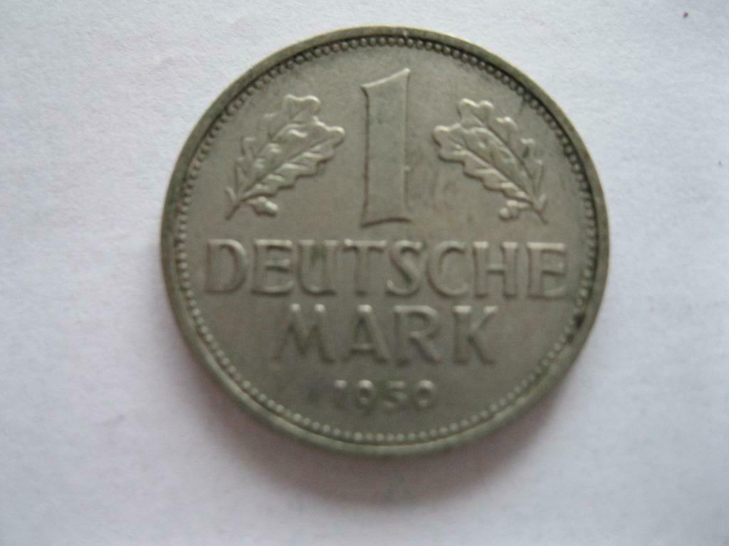 1 Deutsche Mark Bundesrepublik 1950F, Ophalen of Verzenden, Duitsland, Losse munt