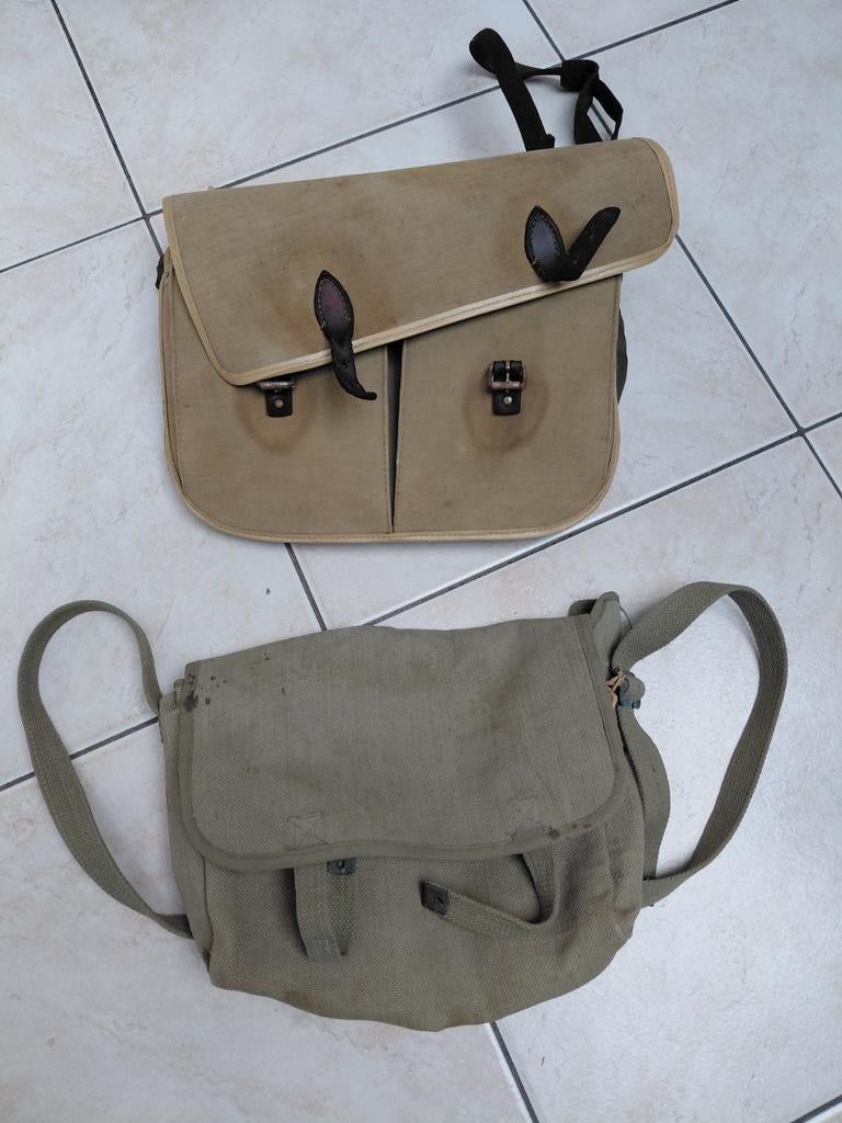 2 sacs de pêche vintage, Enlèvement ou Envoi