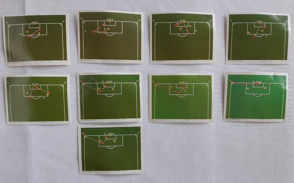 9 K.N.V.B. Wavery Prod. voetbal chromo kaarten Fina 1970, Verzenden, Gebruikt, Spelerskaart