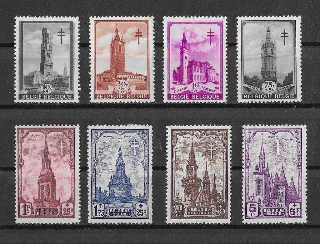 Timbres de Belgique - 519/526, Timbres & Monnaies, Timbres | Europe | Belgique, Envoi