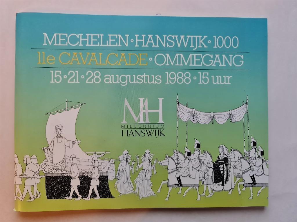 Mechelen Hanswijk 1000 - Cavalcade 1988, Boeken, Ophalen of Verzenden, 20e eeuw of later, Zo goed als nieuw