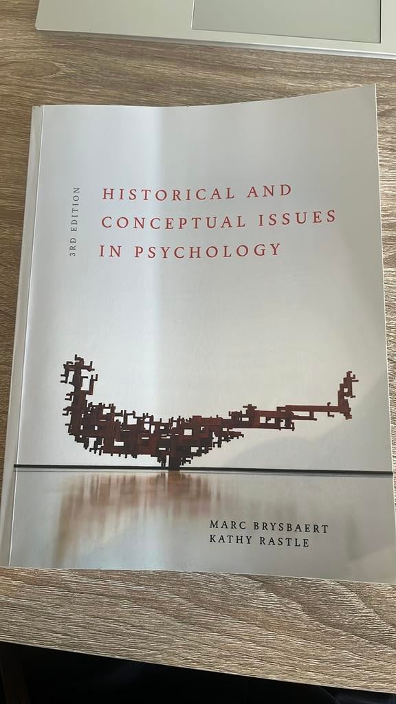 historical and conceptual issues in psychology - Brysbaert, Enlèvement, Comme neuf