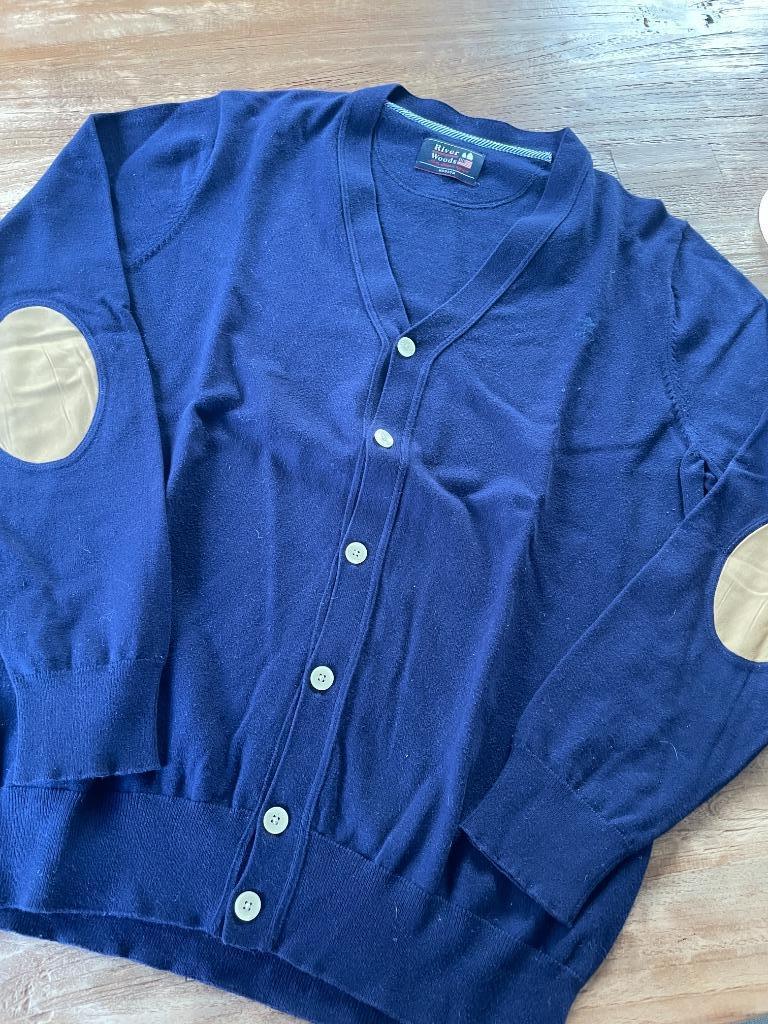 Pull : gilet River Woods taille M, Vêtements | Hommes, Pulls & Vestes, Enlèvement ou Envoi, Comme neuf, Bleu, River Woods