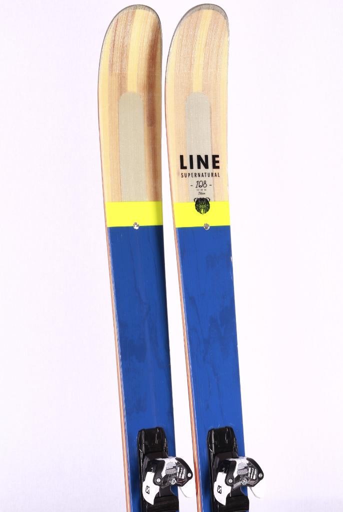 186 freeride ski's LINE SUPERNATURAL 108, grip walk, Sport en Fitness, Carve, 180 cm of meer, Gebruikt, Salomon