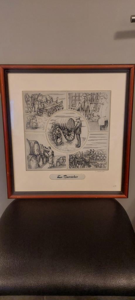 Glasgravure G.Swaenepoel, Antiek en Kunst, Kunst | Tekeningen en Fotografie, Ophalen
