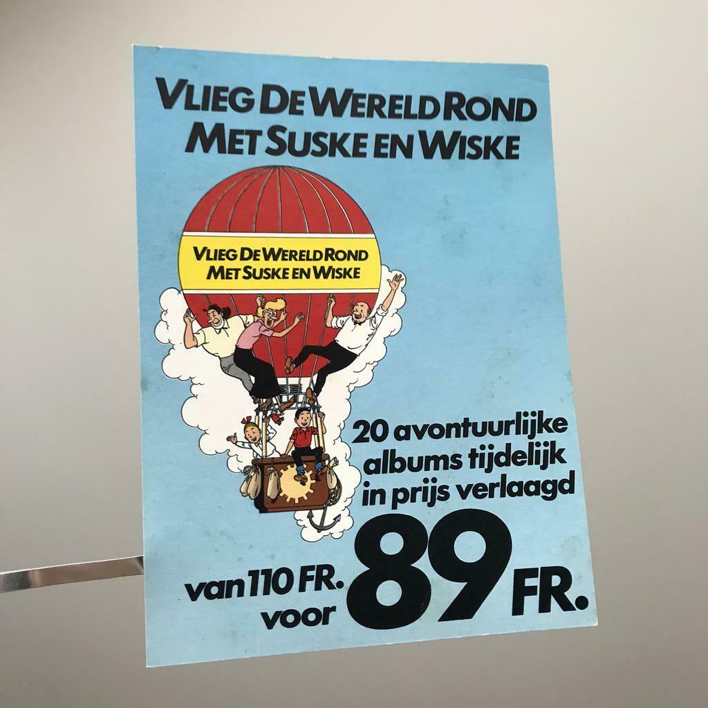 ♦️S&W🗯 Winkelrek-kaart Suske & Wiske, Ophalen of Verzenden, Suske en Wiske, Zo goed als nieuw, Plaatje, Poster of Sticker