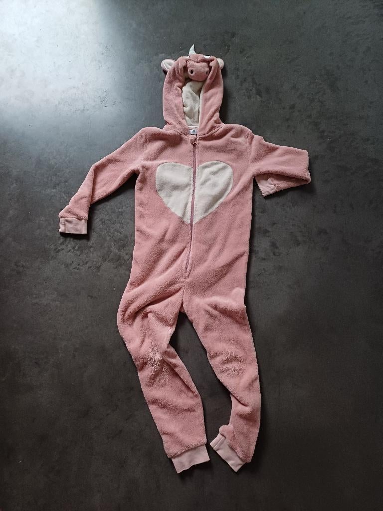 Verkleedpak / Onesie eenhoorn, Kinderen en Baby's, Ophalen of Verzenden, Zo goed als nieuw, 134 t/m 140, Meisje