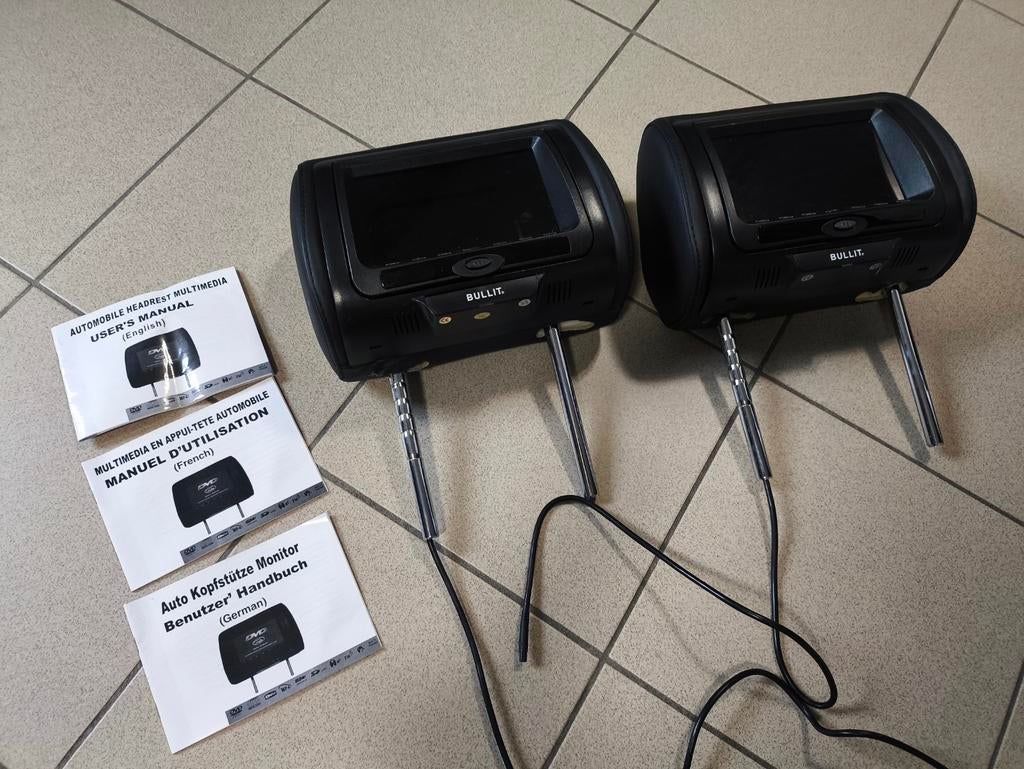 Hoofdsteun met monitor 2x, Ophalen
