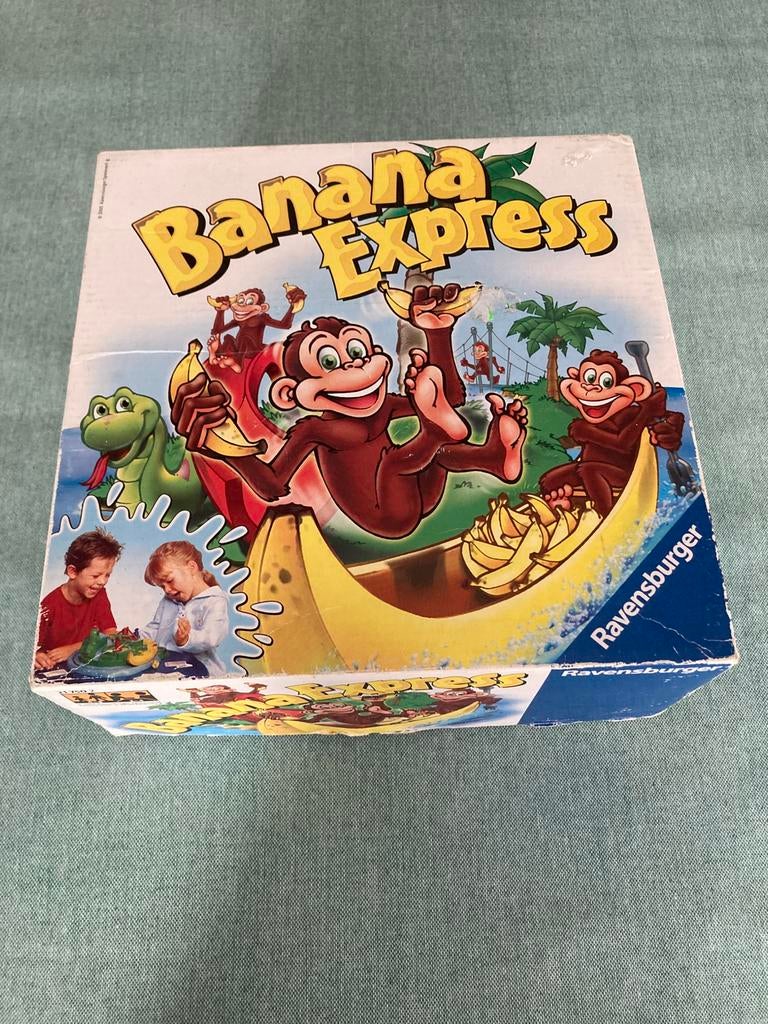 Spel banana express voor kleuters, Hobby en Vrije tijd, Drie of vier spelers, Ophalen of Verzenden, Gebruikt