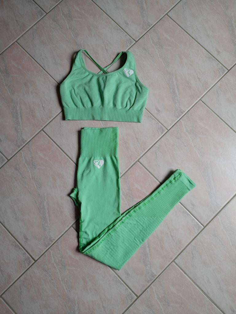 Fitnessset, Verzenden, Women's best, Maat 34 (XS) of kleiner, Groen