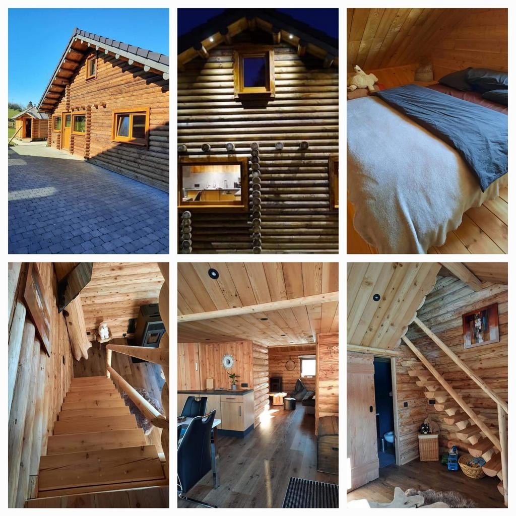 Chalet  canadien  à  louer en Ardennes, Village