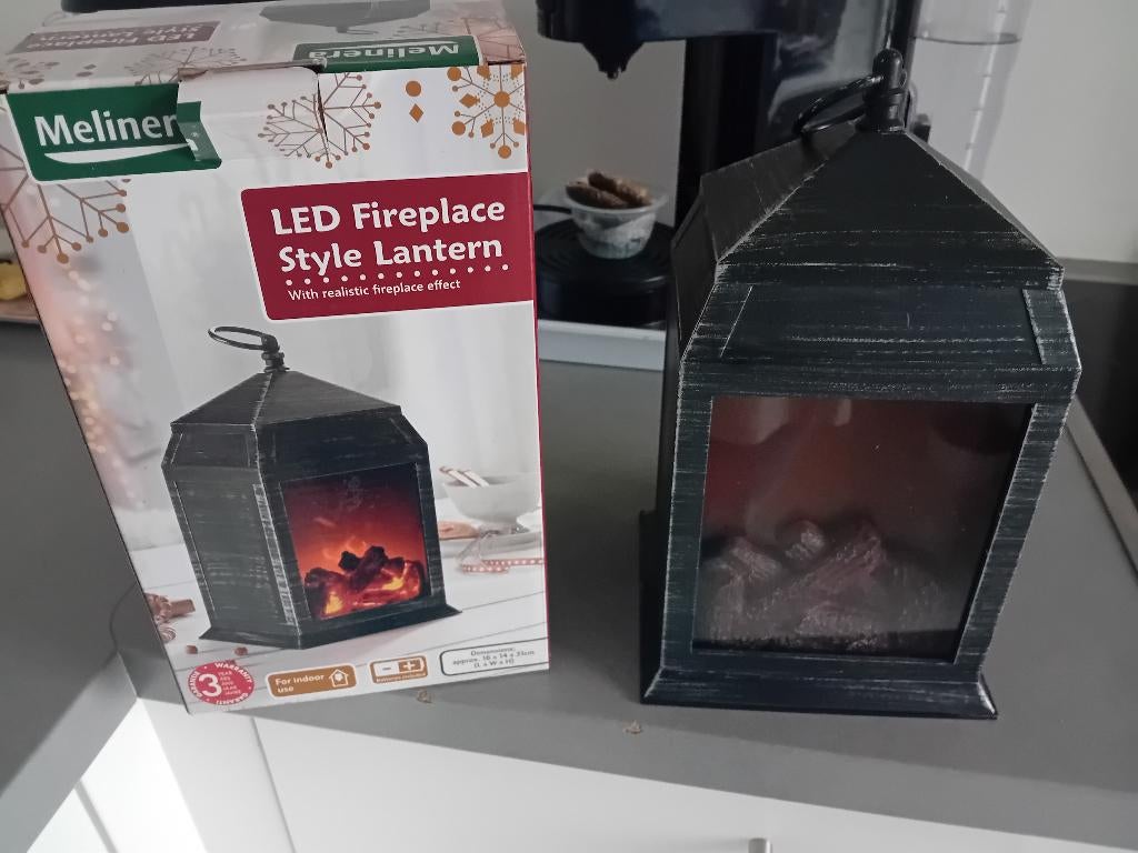 2 stuks Led lantaarn haard, Diversen, Ophalen, Gebruikt