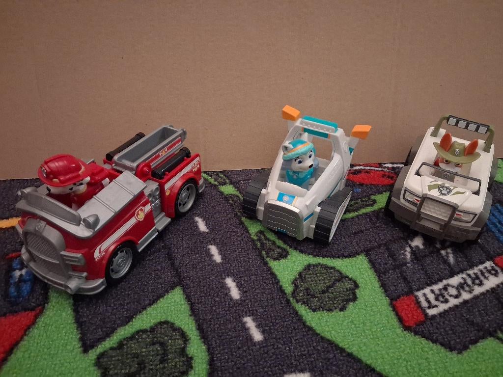 Paw patrol auto's met hondjes, Enlèvement, Comme neuf