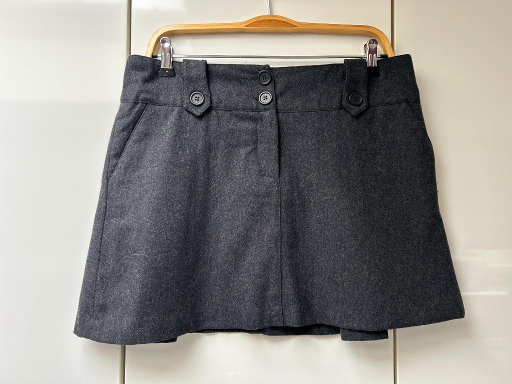 Minijupe en laine grise Camaïeu - Taille 40 *, Taille 38/40 (M), Gris, Enlèvement ou Envoi, Au-dessus du genou