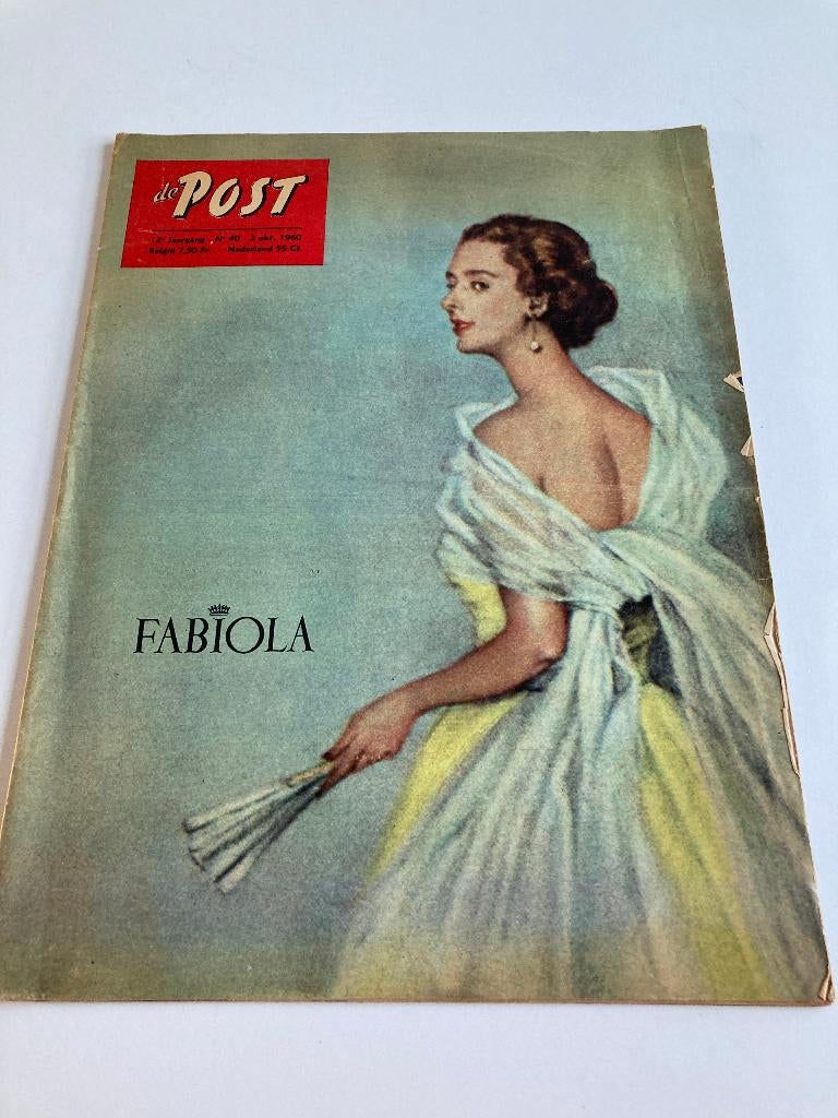 De Post nr 40 1960 : Fabiola, Prinses Claude, Moboetoe, Lego, Ophalen of Verzenden, 1940 tot 1960, Tijdschrift
