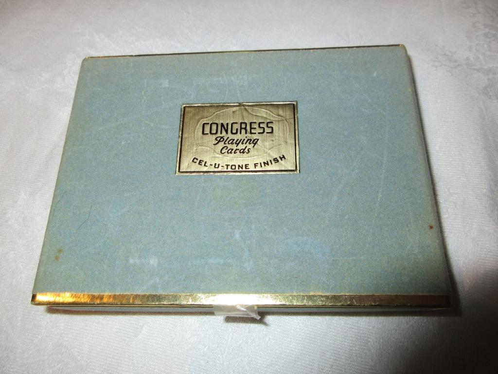 Speelkaarten Congress Playing Cards African Lion Asian Tiger, Verzamelen, Ophalen, Speelkaart(en)