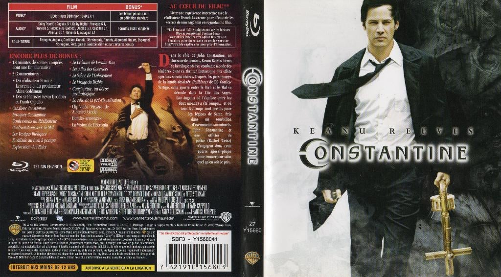 constantine (blu-ray) neuf, Enlèvement ou Envoi, Comme neuf, Science-Fiction et Fantasy