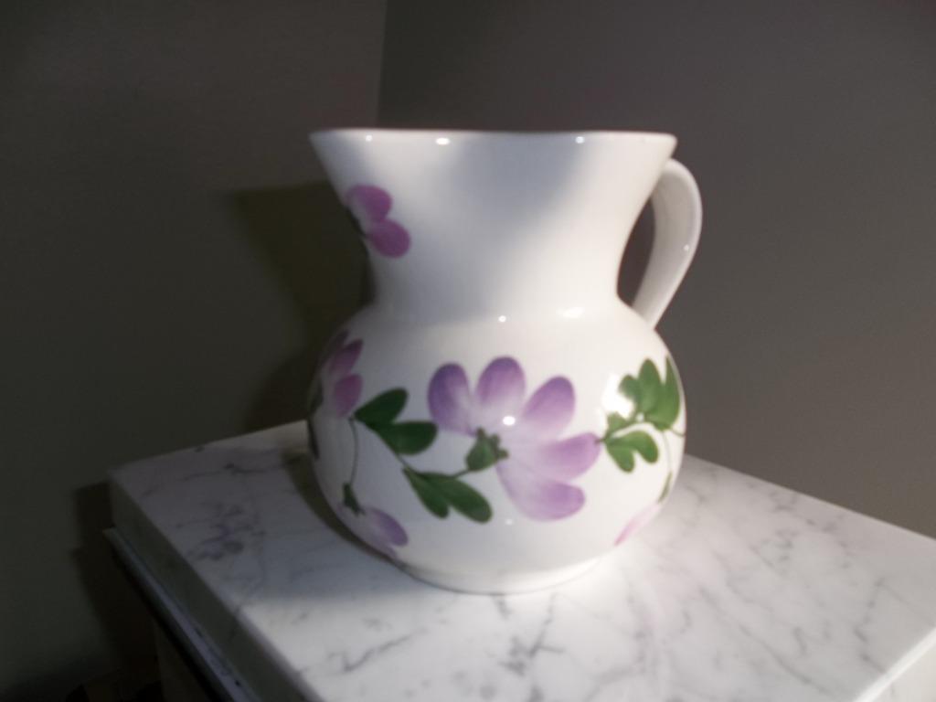 Vintage grote Toscaanse wijnkaraf in aardewerk gesigneerd, Antiek en Kunst, Ophalen of Verzenden