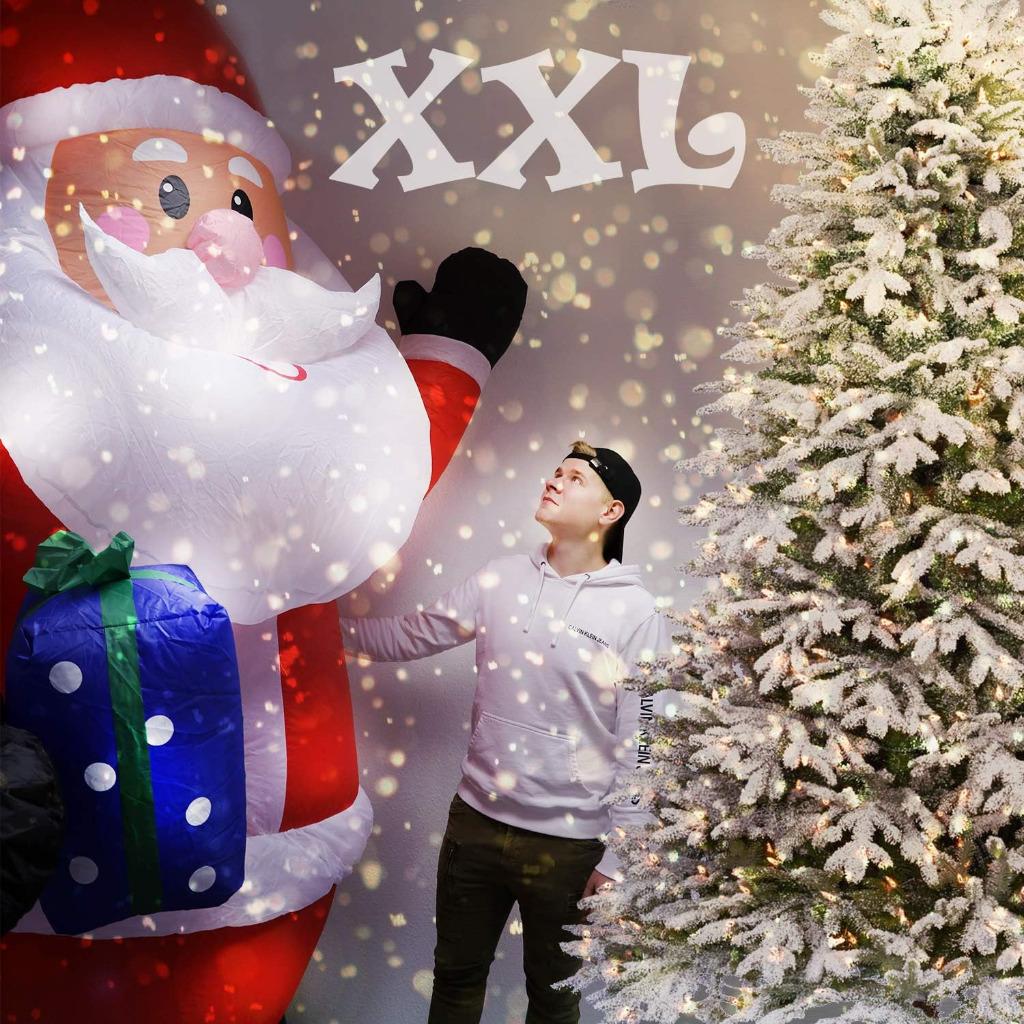 XXL Opblaasbare Kerstman & Ledverlichting & Blazer 3.0m!, Envoi, Neuf