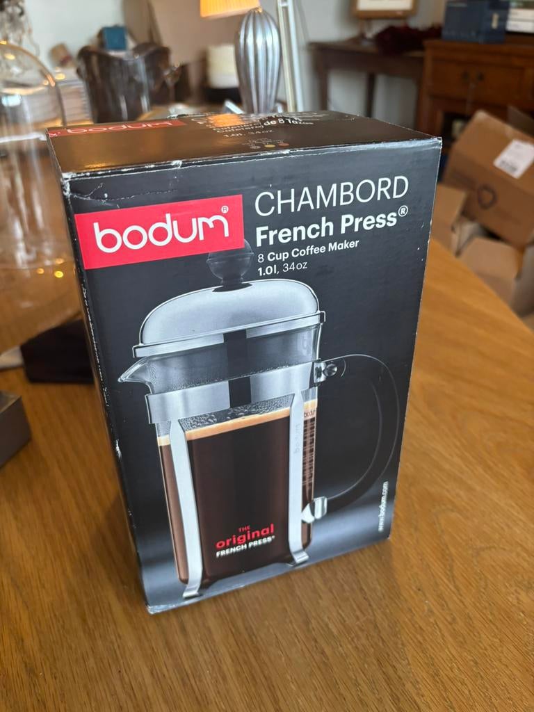 Franse koffiepers van topmerk Bodum - NIEUW, Ophalen of Verzenden, Nieuw