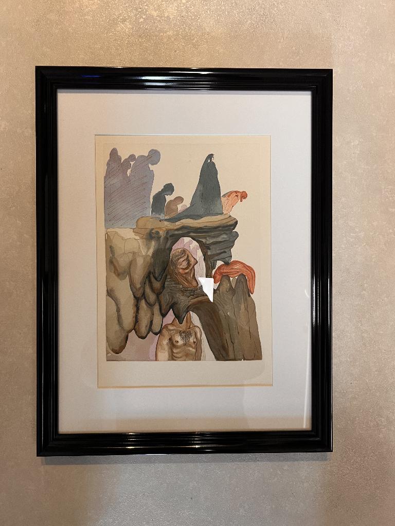 Originele xylographie Salvador Dali, Antiek en Kunst, Ophalen