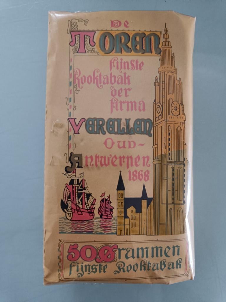 De Toren tabak Verellen Oud Antwerpen., Ophalen of Verzenden, Zo goed als nieuw, Tabaksdoos of Verpakking