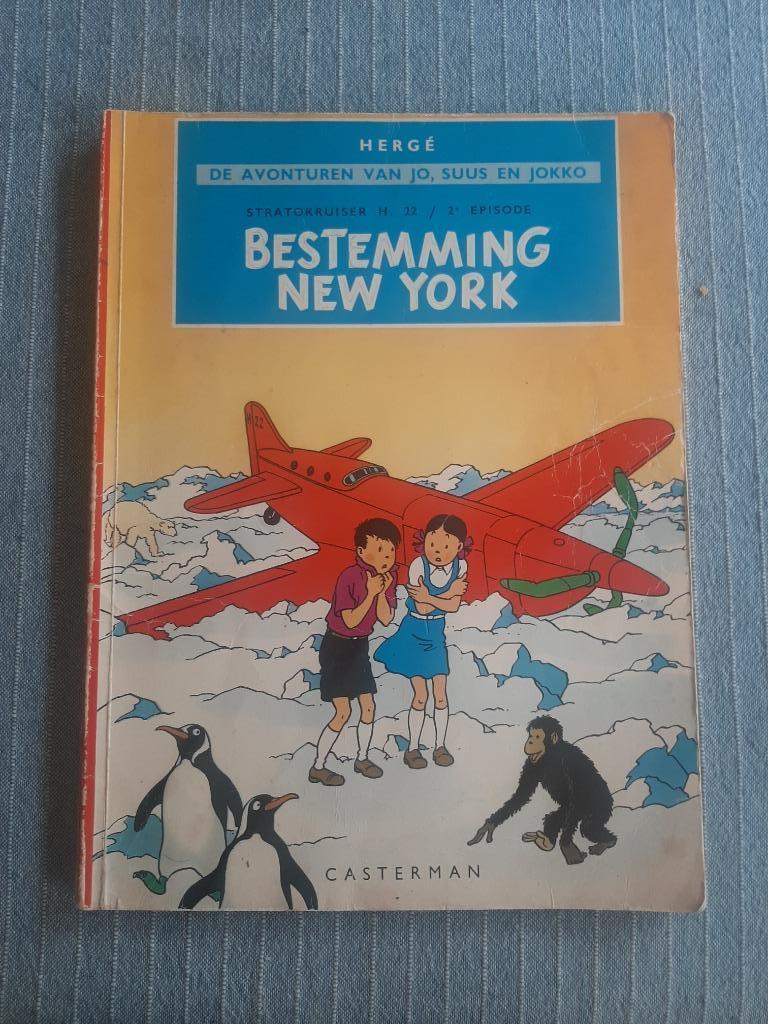 De avonturen van Jo, Suus en Jokko : bestemming New York, Boeken, Eén stripboek, Ophalen, Gelezen, Herge