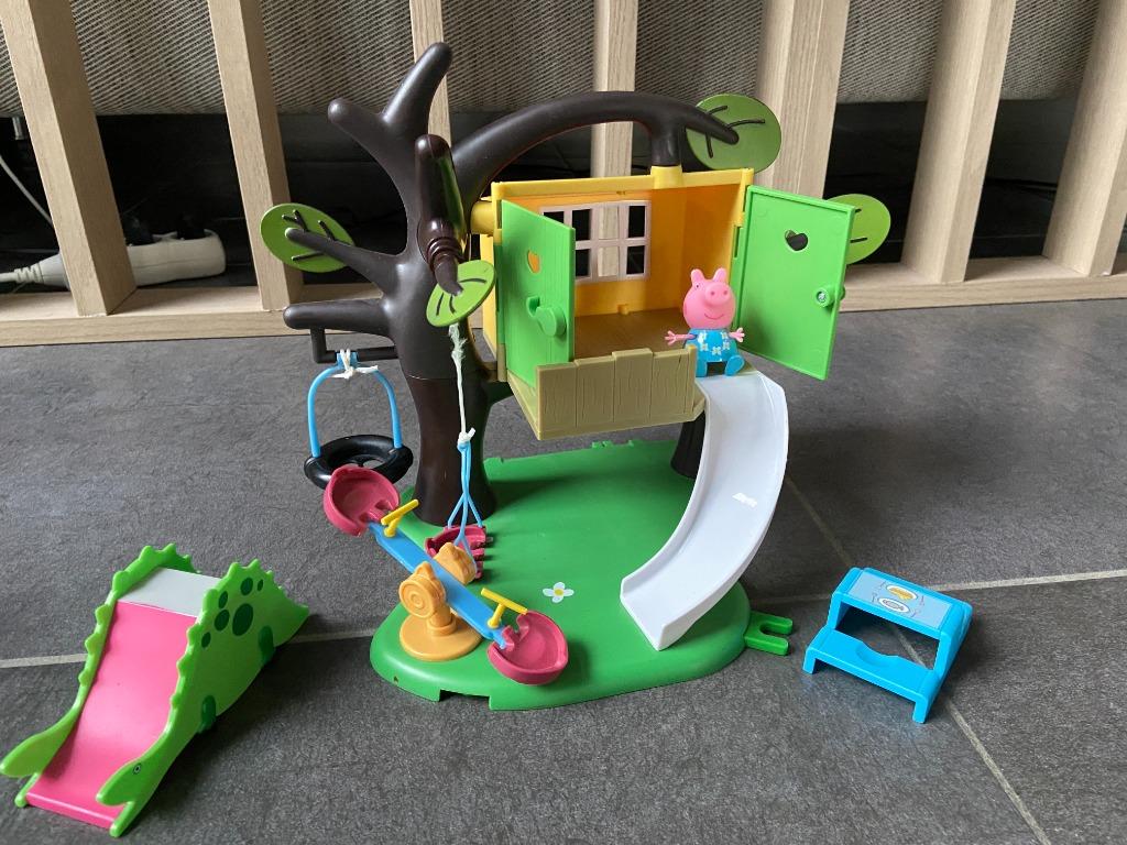 Peppa Pig jouet - La cabane dans l’arbre - Treehouse, Kinderen en Baby's, Speelgoed | Poppenhuizen, Zo goed als nieuw, Poppenhuis