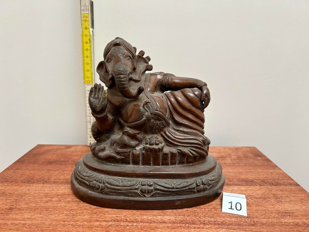 Ganesh - bronzen beeld - 10, Antiek en Kunst, Ophalen of Verzenden